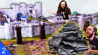 Games Workshop made me build a MASSIVE fantasy city Diorama Minas Tirith Courtyard 2 [upl. by Lerad423]