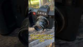 Russian Jupiter 8 50mm f2 manual lens adapted to the Leica SL2 witg and L39 to Leica L mount adapter [upl. by Hctud]