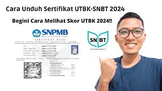 Cara Unduh Sertifikat UTBK SNBT 2024 [upl. by Roy5]