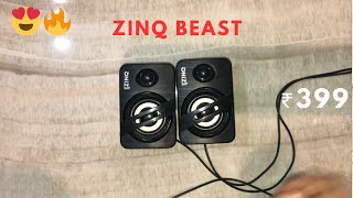 zinq beast portable multimedia speaker  Best speakers for PCLaptop [upl. by Nedry396]