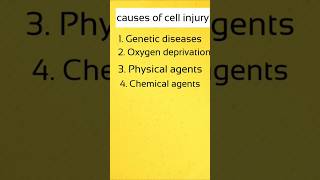 Causes of Cell Injury cellinjury cell pathology medical shorts yt nursing [upl. by Debra]