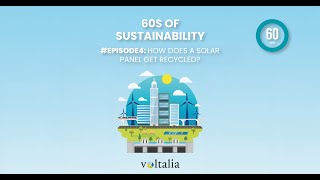 60 seconds of Sustainability with Voltalia  How does a Solar Panel get recycled Episode4 [upl. by Missak]