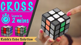 How to make cross in 33 Rubik’s cube  रूबिक्स क्यूब में क्रॉस बनाने का सबसे आसान तरीक़ा। [upl. by Cy]