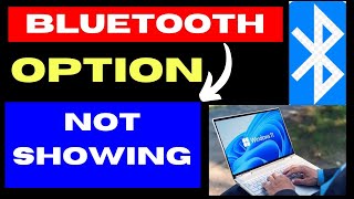 Bluetooth option not showing on Windows 11  10 Fixed [upl. by Irrabaj]