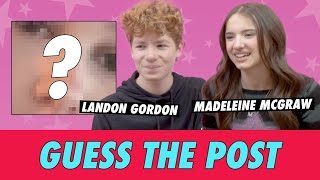 Landon Gordon vs Madeleine McGraw  Guess The Post [upl. by Hsizan]