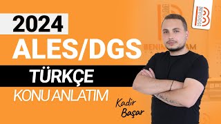 2024 ALES  DGS Türkçe  Tanıtım  Kadir BAŞAR [upl. by Lleneg]