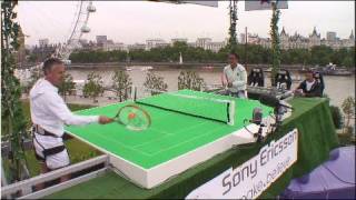 Gary Lineker and Heather Watson play tennis in the sky [upl. by Macur]