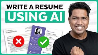 How to Write a Professional Resume 📄 Using AI  2024 [upl. by Wagner901]