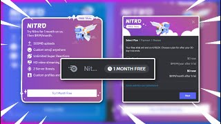 DISCORD is giving YOU 1 month of FREE DISCORD NITRO [upl. by Cyndie]