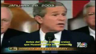 BUSH MENTIRAS SOBRE IRAK [upl. by Arick]