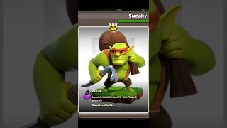 Sneaky Goblin ability in coc shorts ytshorts clashofclans [upl. by Ardied]