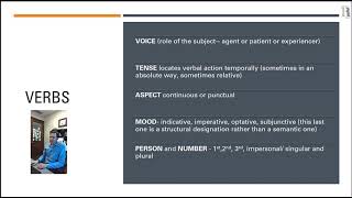 Synthetic and Analytic Languages part B Verbs HEL Lecture 6 [upl. by Ambros]