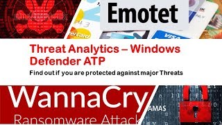 Threat Analytics  Windows Defender Advanced Threat Protection [upl. by Eiramassenav]