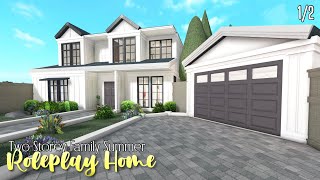 Bloxburg 20k TwoStorey Family Summer Roleplay Home House Build  Roblox [upl. by Atled986]