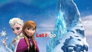 Frozen  Let it go  Karaoke con testo  with lyrics [upl. by Ahsoek]