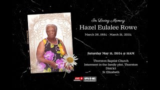 Thanksgiving Service for the life of Hazel Eulalee Rowe [upl. by Ahsetra204]