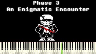 Undertale  Last Breath An Enigmatic Encounter  PIANO TUTORIAL [upl. by Yrhcaz521]