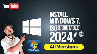 How to Install Windows 7  Download Win 7 ISO File with All Versions Create Bootable USB  Hindi [upl. by Nemsaj]