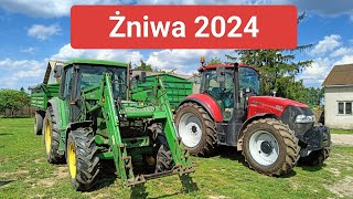 Żniwa 2024 Pierwszy kurs nowej przyczepy i są małe niespodzianki [upl. by Eecram771]