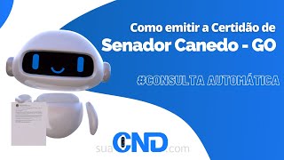 Como emitir a certidão negativa municipal de Senador Canedo em menos de 1 minuto [upl. by Zelten]