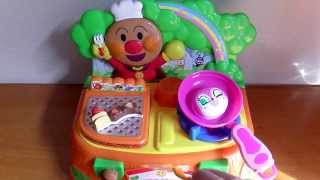 Anpanman Morideoryouri Kitchen Set アンパンマン 森でおりょうりキッチンセット  ドキンちゃんのみそかつ弁当！をつくってみた！KyarabenBento [upl. by Elaina645]