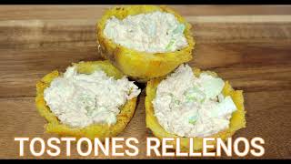 TOSTONES RELLENOS SIN TOSTONERA UNA RECETA MUY FACIL DE PREPARAR SEGURO TE GUSTARA [upl. by Carew89]