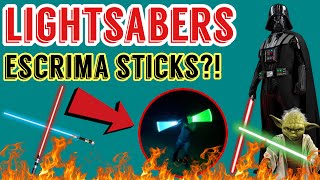 LIGHTSABERS FROM AMAZON IS IT WORTH IT Star Wars Light up rechargeable Escrima Martial Arts  Duel [upl. by Leynad]