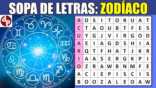 Sopa de Letras 8 Signos del Zodíaco eres capaz de encontrarlos todos [upl. by Sellma]