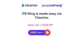 ITR filing made easy via Cleartax [upl. by Rella]