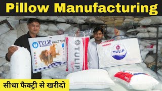 Micro Pillow Manufacturing Process  Wholesalers Supplier Factory  PillowManufacturing Microfiber [upl. by Lemkul]