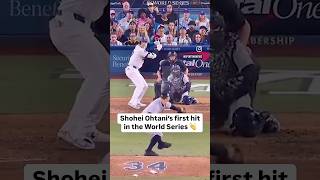 Shohei Ohtani’s FIRST EVER World Series Hit shoheiohtani ohtani worldseries dodgers losangeles [upl. by Shakti749]