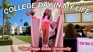 COLLEGE DAY IN MY LIFE AS A FRESHMAN AT SDSU [upl. by Koa829]