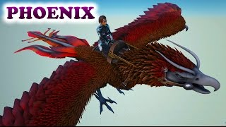 ARK Dev Kit PHOENIX New Scorched Earth Creature A Secret in ARK Survival Evolved [upl. by Ssew]