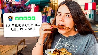 Probando COMIDA CALLEJERA en LIMA PERÚ por PRIMERA VEZ [upl. by Nnylhtak448]