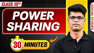 Power Sharing in 31 Minutes  Mind Map Series for Class 10th [upl. by Arakat]