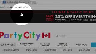 How to use Party City promo code [upl. by Darnoc]