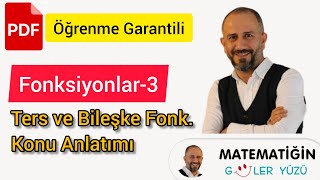 Fonksiyonlar3  Ters Fonksiyon ve Bileşke Fonksiyon  Öğrenme Garantili [upl. by Tempest]