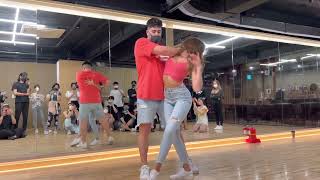 220730 Cristian y Gabriella Master Class Week 1  Sabanas Blancas  Omi Hernandez [upl. by Ahsinid844]