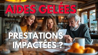 Aides gelées  prestations impactées [upl. by Ahsasal]