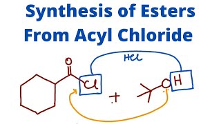 Synthesis of Esters from Acyl Chloride Organic Chemistry [upl. by Colline]