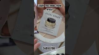 Luxe FREE minis from Nykaa 😲 nykaaluxe minimakeup nykaafreesample review [upl. by Lutero]