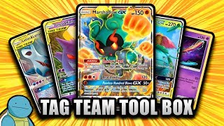 New Crazy Deck MarshadowGX Tag Team Tool Box  Pokemon TCG Online Gameplay Expanded [upl. by Nomahs]