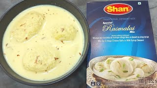 How to make Rasmalai  Shan Rasmalai Mix  Easy Rasmalai English [upl. by Lladnarc]