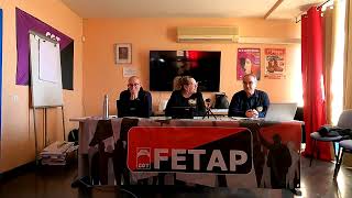 Rueda de prensa de CGTFETAP sobre derogación del TJUE de Ley de Interinidad [upl. by Anaiq]