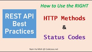 REST API Best Practices How to Use the Right HTTP Methods and Status Codes [upl. by Mayer]