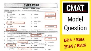 CMAT past year question solution 2010  CMAT preparation 2024  CMAT exam Nepal  CMAT [upl. by Ennairrek]