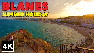 🇪🇸 Blanes Costa Brava Spain Summer Holiday 🌞 4K Walk [upl. by Liakim]