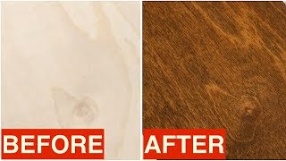 Staining Birch Plywood  Quick Tip [upl. by Gefen]