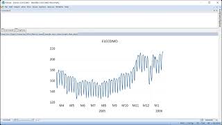 Daily Seasonal Adjustment in EViews [upl. by Annaor38]