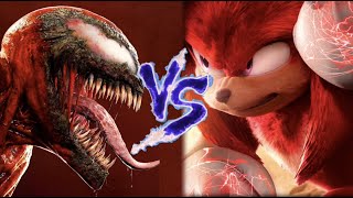 CARNAGE vs KNUCKLES  Epic Supercut Battle [upl. by Aleyak]